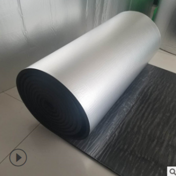 樓頂隔熱防水復合鋁箔橡塑板保溫材料阻燃橡塑板隔熱橡塑板直銷