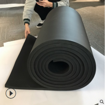 防火B(yǎng)1級難燃橡塑保溫板 20mm厚閉孔橡塑發(fā)泡板 黑色橡塑保溫材料