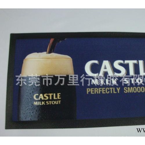 大量 強吸水無紡布吧墊 天然橡膠啤酒墊 logo可定制