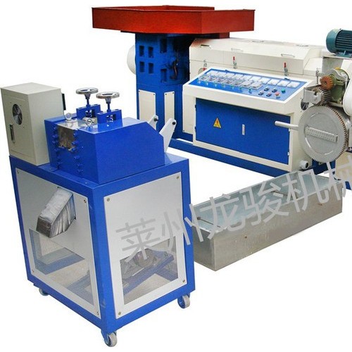 龍駿180型 全自動(dòng)塑料造粒機(jī)組子母機(jī)-塑料機(jī)械造粒機(jī)，廢舊塑料造粒抽粒機(jī)，再生塑料擠出機(jī)，雙補(bǔ)單螺桿造粒機(jī)，主副造粒機(jī)