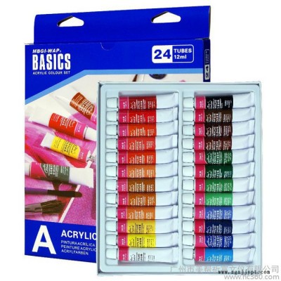 美邦EA系列EA2412C  學(xué)生級套裝 丙烯畫顏料  美術(shù)顏料