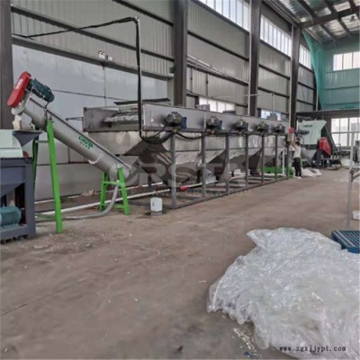 垃圾廢料氣囊袋塑料粉碎清洗機，PA66氣囊袋廢料處置清洗設(shè)備