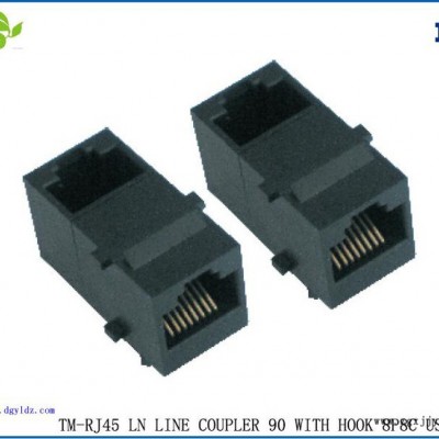 供應天睦6P4C 1X3  PBT 鍍金FU 帶邊 RJ11PCB通訊插座 RJ11 PCB通訊插座