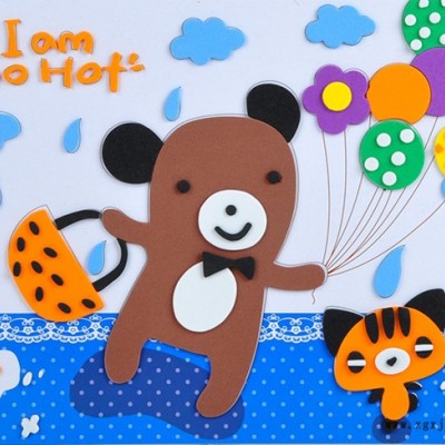 供應**精美的立體EVA拼圖自己動手制作EVA貼畫拼圖