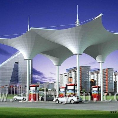 上海綠蔭膜結構專業(yè)定制膜結構項目PTFE型號