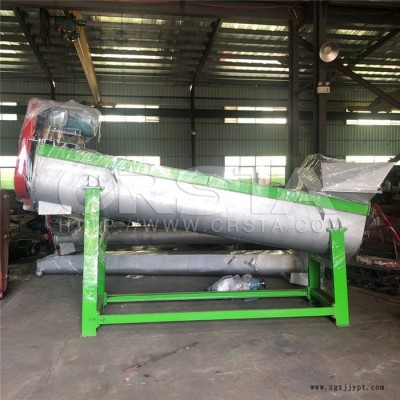 上海廢塑料片材紙漿磨洗分離機，PMMA片材廢料粉碎清洗去紙機