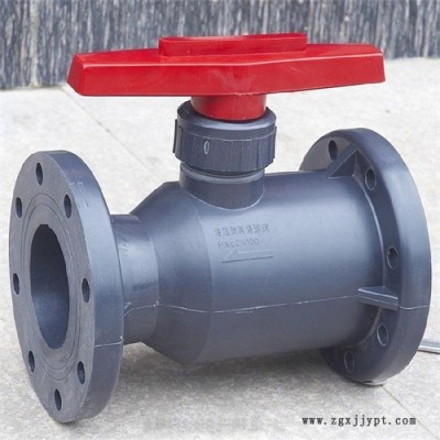 藍(lán)宣直銷 Q41F手動PVC球閥 PVC法蘭球閥