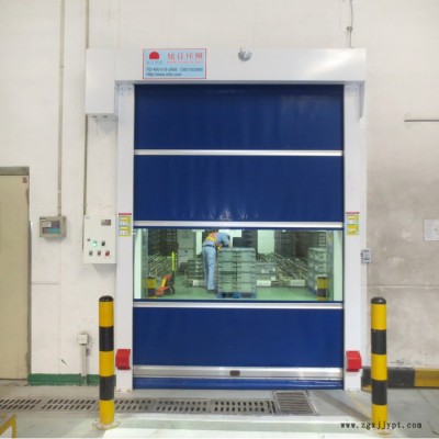 【全國(guó)聯(lián)?！刻旖蛐窈悱h(huán)照牌新款低價(jià)PVC電動(dòng)快卷門 pvc電動(dòng)快卷門