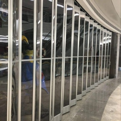 王力供應(yīng)大浪pvc透明水晶折疊門(mén)高端手動(dòng)推拉門(mén) 水晶折疊門(mén)廠家