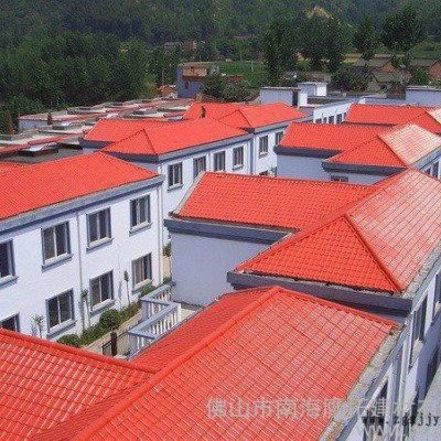 供應鷹拓建材1050合成樹脂瓦，江西平改坡工程瓦 ASA合成樹脂瓦屋頂瓦琉璃別墅瓦 小區(qū)洋房防腐蝕波紋塑料瓦 特種建材