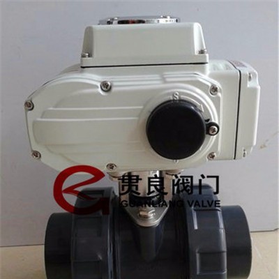 電動CPVC塑料球閥、電動塑料球閥