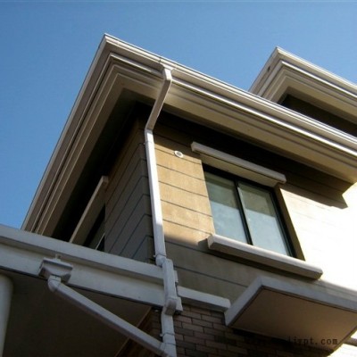 津耐斯PVC、彩鋁樹脂K型U型北京別墅鋁合金天溝雨水管落水系統(tǒng)