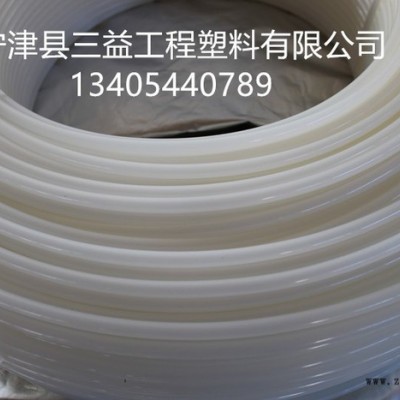 供應 耐高溫阻燃絕緣軟管 pa6尼龍管 白色穿線管塑料空心棒 可噴字管