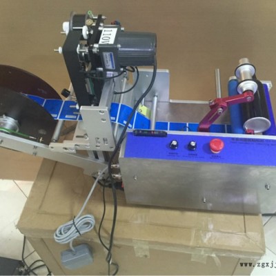 口服液半自動圓瓶貼標機 半自動園瓶貼標機 PET瓶玻璃瓶不干膠貼標機