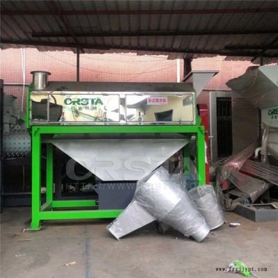 柯達機械廢棄塑料瓶粉碎清洗機，PET飲料塑料瓶脫標處置造粒機