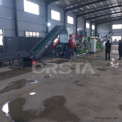 印度尼西亞PET廢塑料瓶處置利用機，可樂瓶塑料破碎清洗機