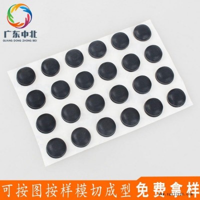 模切沖型 黑色膠墊 單雙面泡棉膠墊 減震防滑防震eva泡棉家具腳墊 黑色圓形自粘單雙面泡棉膠墊 模切加工定制
