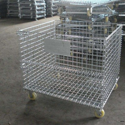 吉林孟氏 儲物箱 帶輪鐵籠子 倉儲籠廠家報價