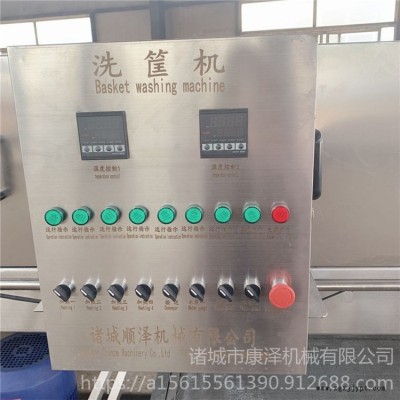 筐子消毒清洗線 自動(dòng)噴淋洗筐機(jī) 全自動(dòng)海鮮儲(chǔ)物箱清洗機(jī) 蔬菜筐清洗機(jī) 康澤SZ4000型