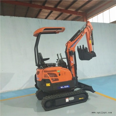 20小型挖掘機 挖掘深度2.15米 履帶挖掘機 橡膠履帶 日力重機制造廠家