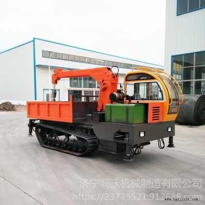 潤沃鋼制履帶25噸隨車吊 橡膠履帶隨車吊  各種復雜地形履帶隨車吊