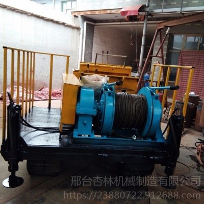 小型履帶式洛陽鏟打樁機(jī) 橡膠履帶電動(dòng)洛陽鏟 自走式機(jī)械洛陽鏟原理