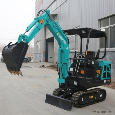 貴州農(nóng)田松土用的小型挖掘機(jī) 橡膠履帶微型挖泥機(jī)視頻 山鼎廠家現(xiàn)貨直發(fā) 全國包郵