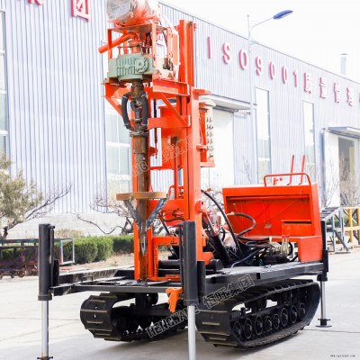 恒旺橡膠履帶地質(zhì)普查勘探水井鉆機，安全可靠