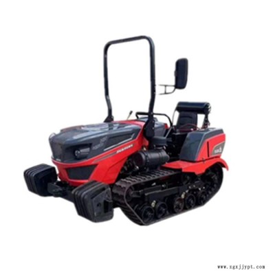 云南履帶式拖拉機 農(nóng)用大功率橡膠履帶旋耕機 座駕式多功能旋地施肥播種設(shè)備