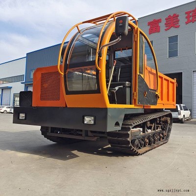 鏈軌式翻斗車 久恒 橡膠履帶拉貨車 6噸農用水田自卸車