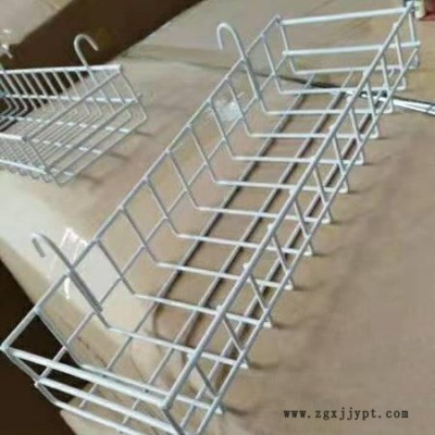 床頭家居收納鐵筐 、噴塑白色置物架 、超市背網(wǎng)掛籃可來(lái)圖定做
