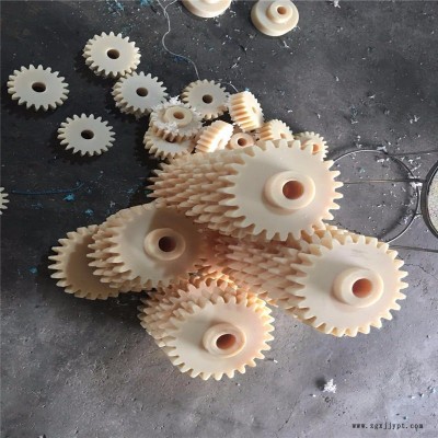 河北尼龍齒輪加工廠  耐磨齒輪 含油齒輪 小模數齒輪 白色聚乙烯尼龍齒輪