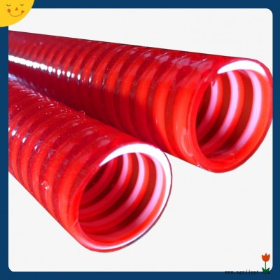 pvc回水管_紅色牛筋管_塑料加強(qiáng)筋波紋管_水泵回水管14mm塑料管水管子