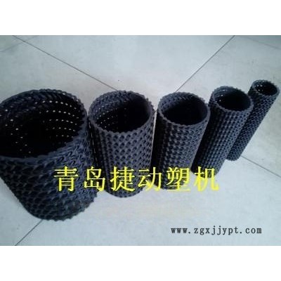青島捷動(dòng)硬式透水管生產(chǎn)線設(shè)備透水管曲紋集水管設(shè)備