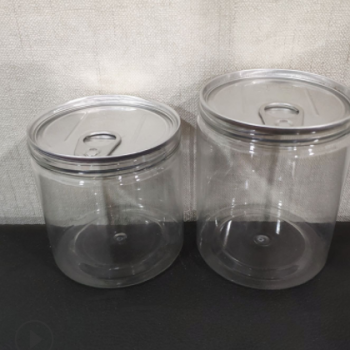 廠家供應(yīng)85*120易拉罐 水晶防塵蓋 食品級(jí)pet塑料包裝瓶
