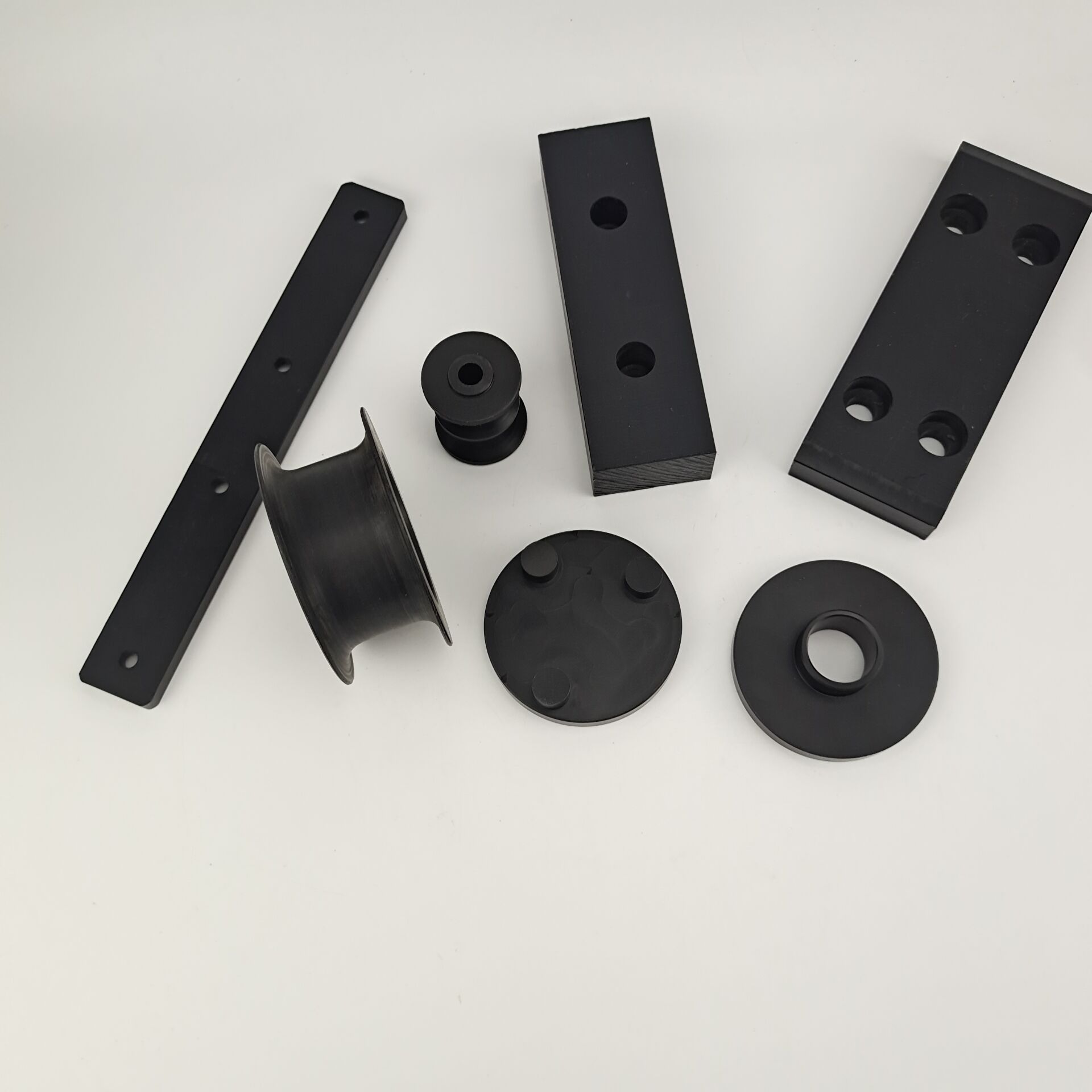 CNC加工尼龍滑塊，尼龍輪套 (2)