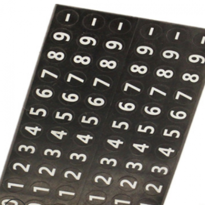 橡膠磁性數(shù)字號碼貼 汽車用臨時(shí)停車號碼挪車牌 軟橡膠磁貼號碼牌