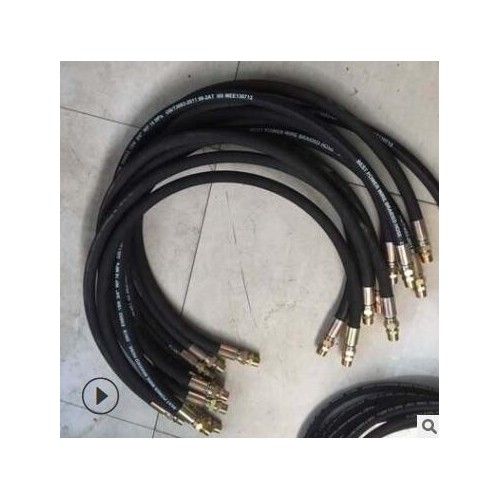 空壓機儲氣罐連接高壓鋼絲膠管耐高溫高壓4分6分1寸外絲接頭氣管