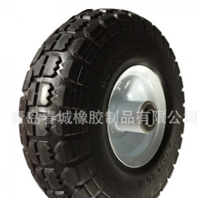 廠(chǎng)家供應(yīng)350-4 10寸耐用pu發(fā)泡輪 手推車(chē)車(chē)輪輪胎 聚氨酯實(shí)心輪