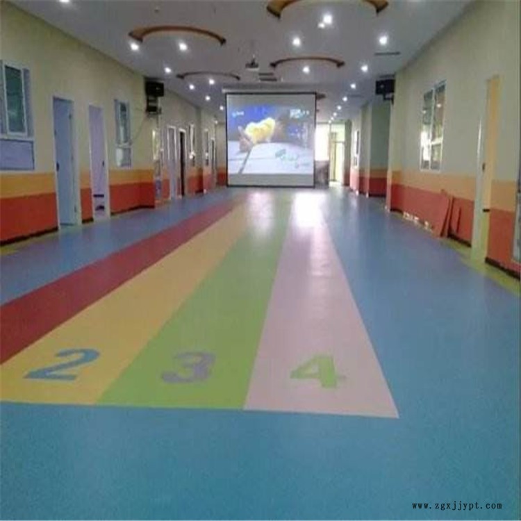 晉中 PVC運動地膠 幼兒園場地地膠 PVC卷材地膠