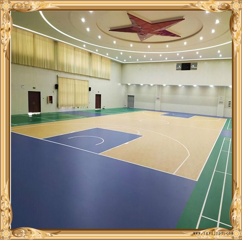 施工鋪設廠家 室內外PVC運動地膠 圖案定制地膠