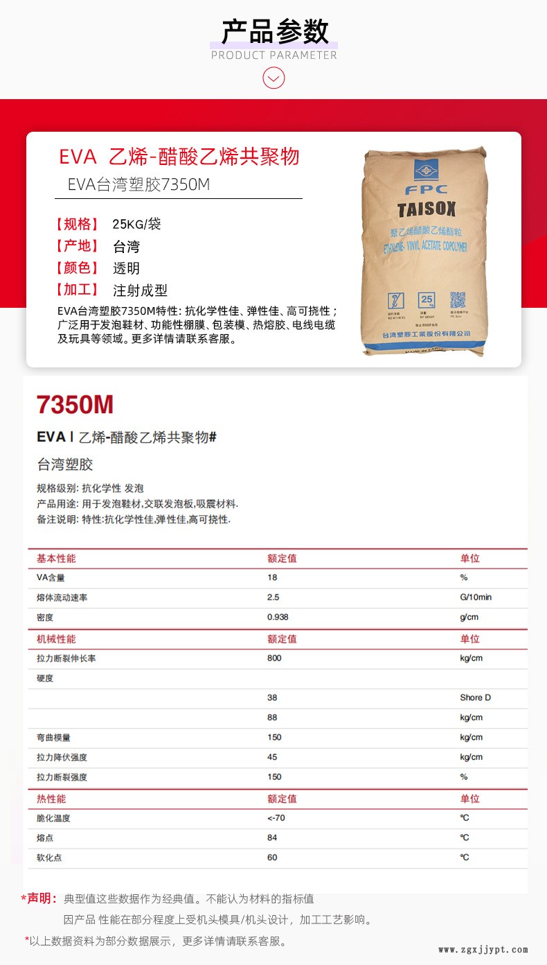 產品參數EVA7350M