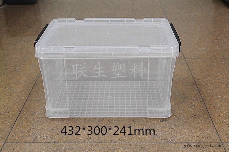 廠家直供高透明塑料儲物箱 收納箱 全新料整理箱 批發(fā)采購儲物箱示例圖4