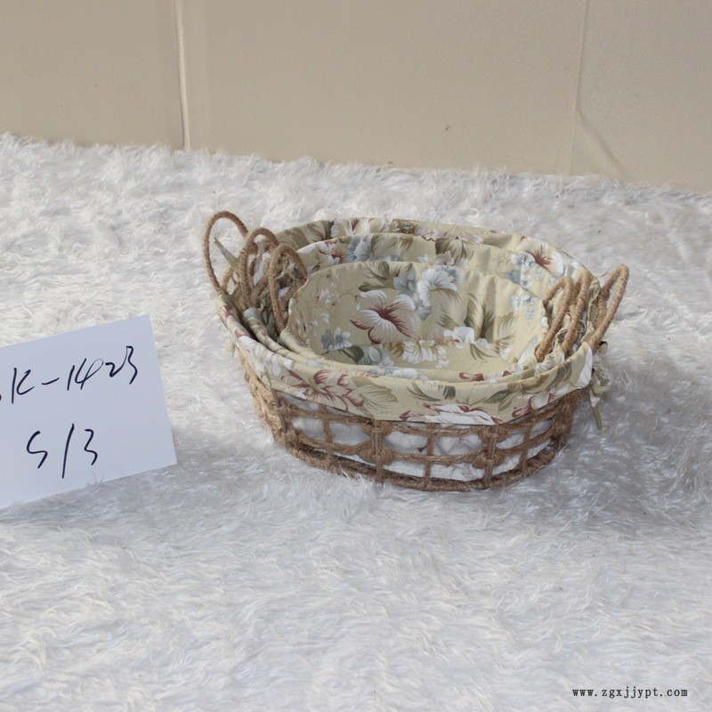 批發(fā)ZAKKA家居收納筐用品 手工編織 收納筐 商品陳列儲物籃示例圖22