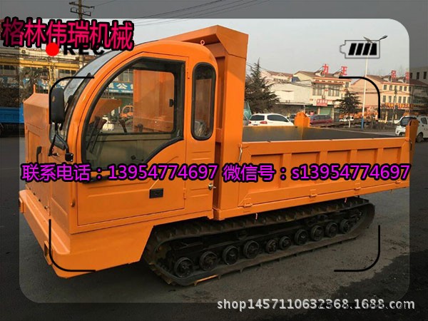 重慶橡膠履帶運(yùn)輸車農(nóng)用橡膠履帶運(yùn)輸機(jī)格林偉瑞四不像運(yùn)輸車示例圖1