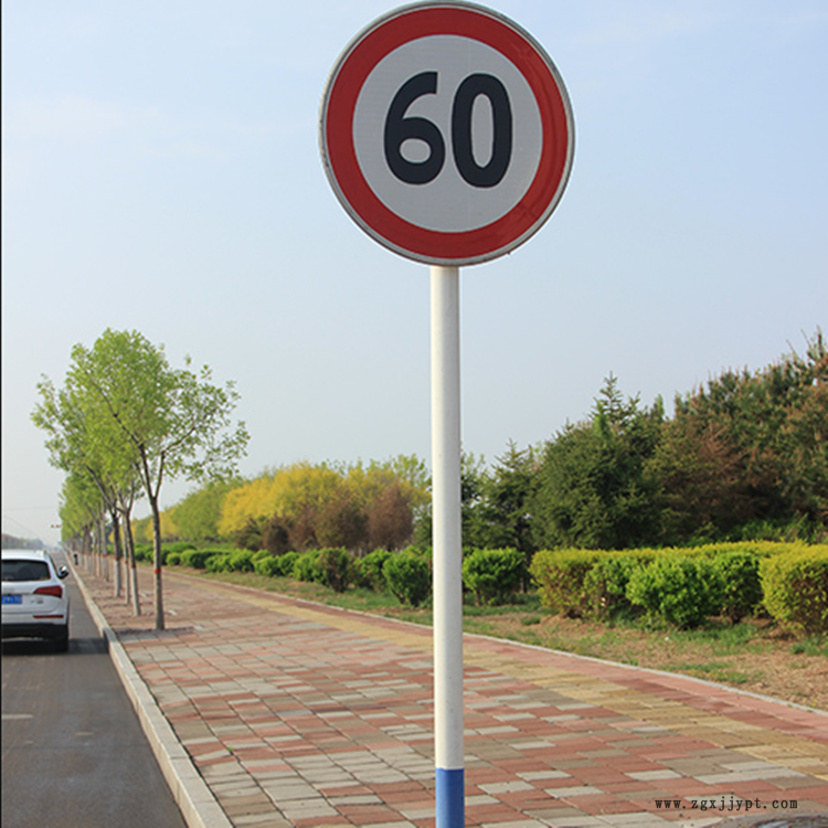 祥路承接定制 警戒標志桿 圓形標志牌 標志桿