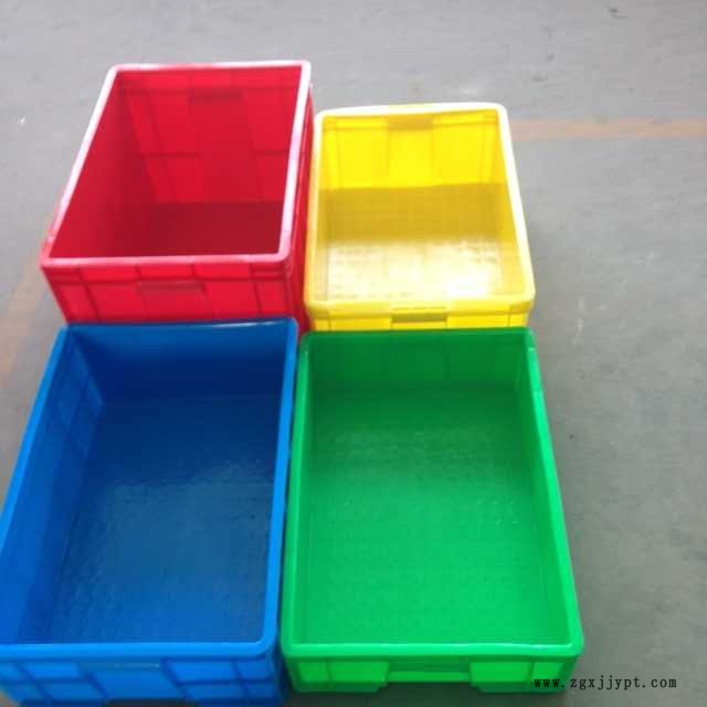 塑料周轉(zhuǎn)箱 塑料錯(cuò)位筐批發(fā) 可套周轉(zhuǎn)箱 方形塑料箱示例圖4