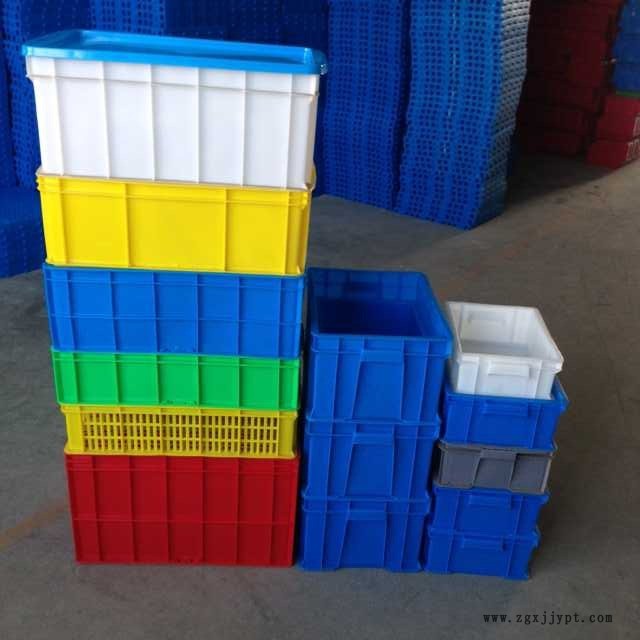 塑料周轉(zhuǎn)箱 塑料錯(cuò)位筐批發(fā) 可套周轉(zhuǎn)箱 方形塑料箱示例圖5