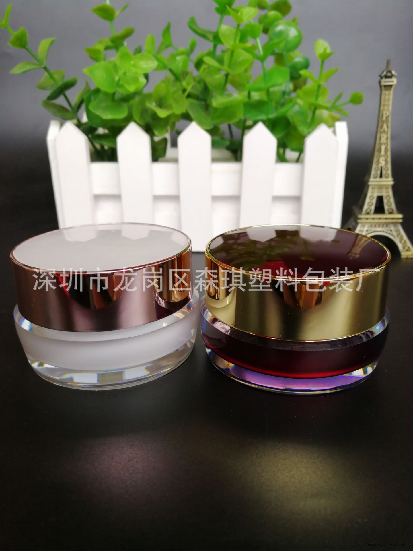 現(xiàn)貨 廠家熱賣亞克力15克鏡面圓形膏霜瓶面膜瓶分裝瓶 化妝品包材示例圖4