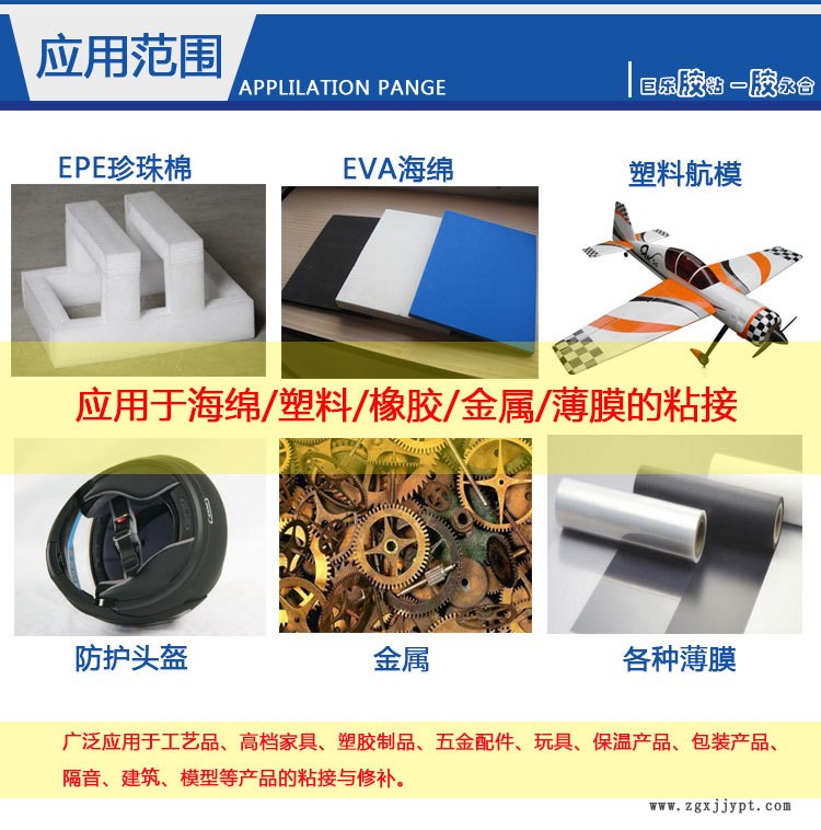 軟性透明萬(wàn)能膠粘橡塑木材金屬塑料EVA海綿EPE珍珠棉防水強(qiáng)力膠水示例圖5